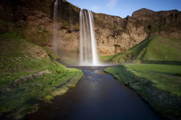 Framed Print : Seljalandsfoss waterfall, Porsmoerk, southern Iceland, Iceland, Europe