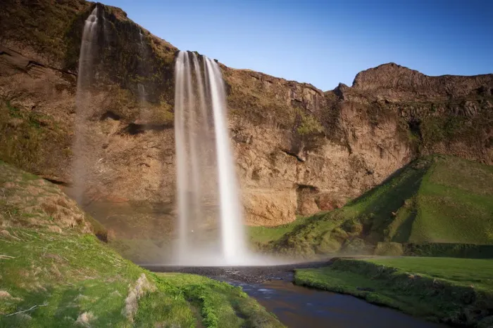 Framed Print : Seljalandsfoss waterfall, Porsmoerk, southern Iceland, Iceland, Europe