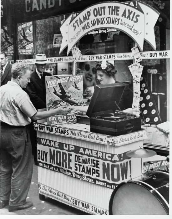 Framed Print : Selling War Stamps in New York Framed Print : Selling War Stamps in New York