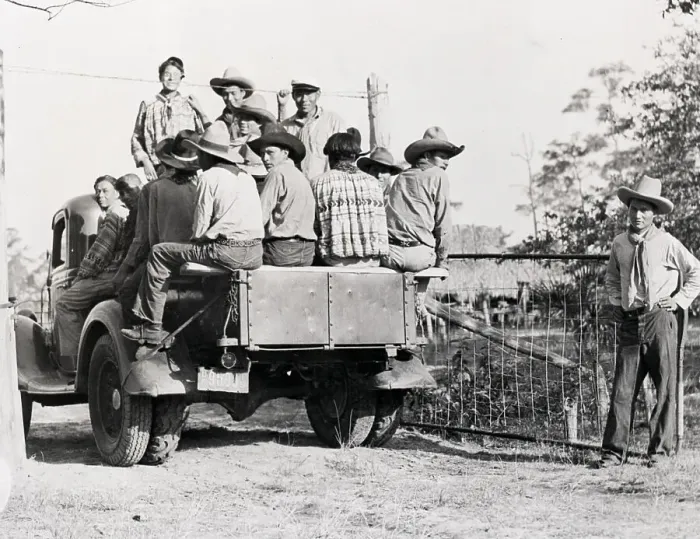 Framed Print : Seminole Indians Riding Service Truck Framed Print : Seminole Indians Riding Service Truck