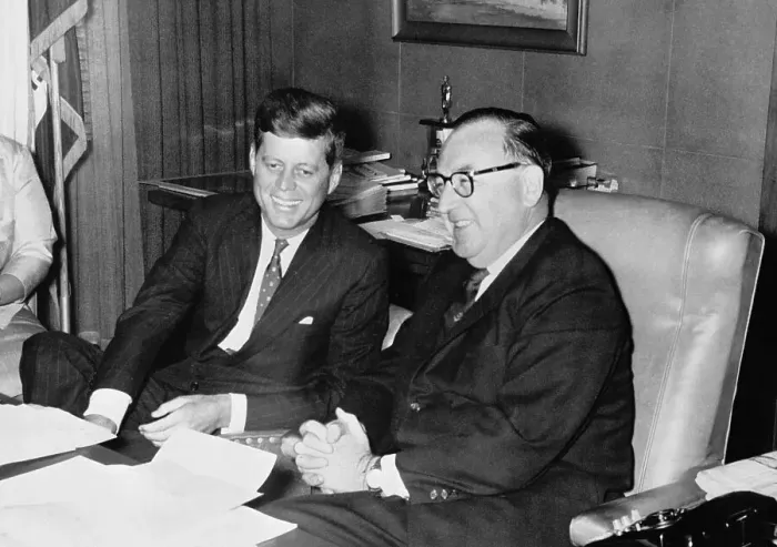 Framed Print : Sen. John F. Kennedy at a News Conference