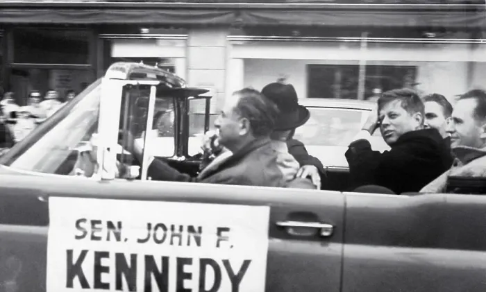 Framed Print : Sen. John F. Kennedy Waving Framed Print : Sen. John F. Kennedy Waving