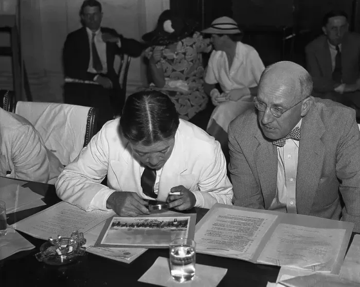 Framed Print : Sen. Robert M. La Follette and Sen. Elbert Thomas at a Civil Liberties Hearing Framed Print : Sen. Robert M. La Follette and Sen. Elbert Thomas at a Civil Liberties Hearing