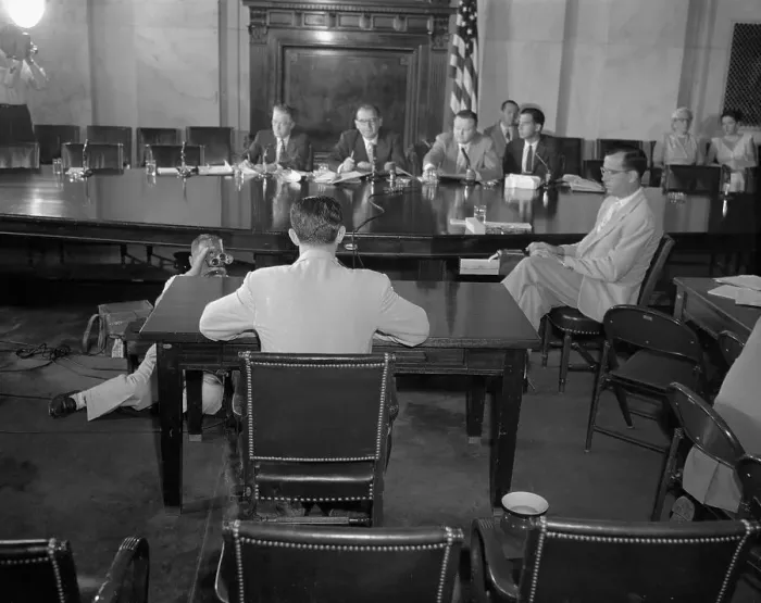 Framed Print : Senate Investigating Subcommittee Framed Print : Senate Investigating Subcommittee