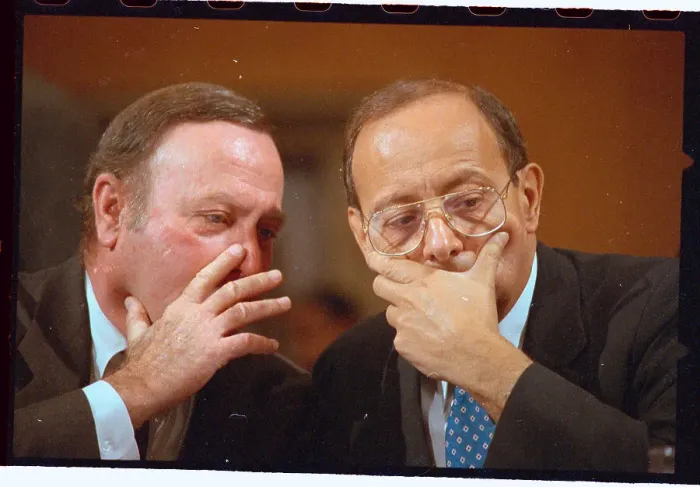 Framed Print : Senator Alan Dixon and Alfonso D'Amato Framed Print : Senator Alan Dixon and Alfonso D'Amato