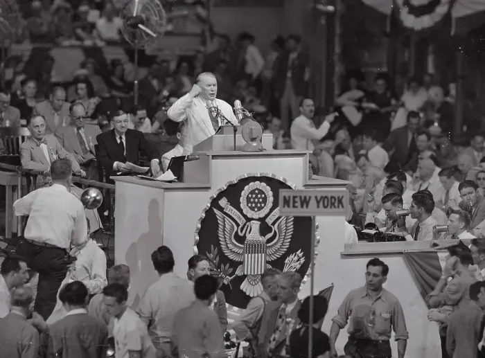 Framed Print : Senator Alben W. Barkley at Podium During Convention Framed Print : Senator Alben W. Barkley at Podium During Convention