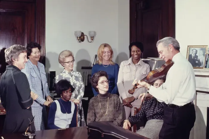 Framed Print : Senator Byrd Playing The Violin Framed Print : Senator Byrd Playing The Violin
