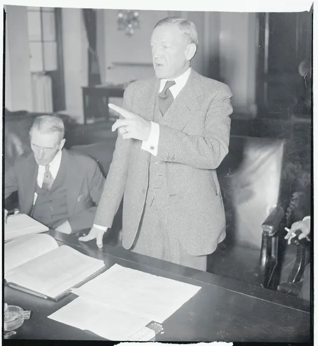 Framed Print : Senator Charles L. McNary Discussing Issues Framed Print : Senator Charles L. McNary Discussing Issues