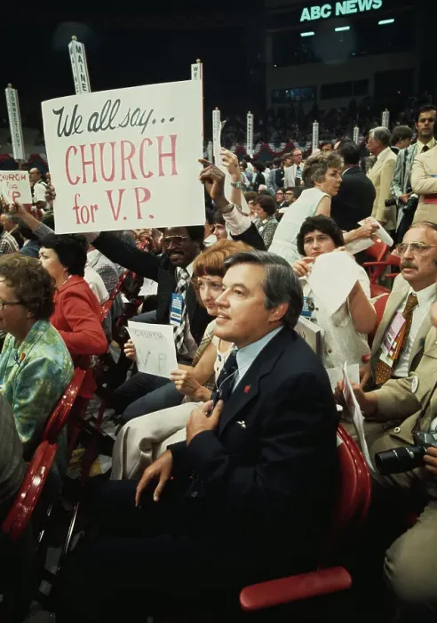 Framed Print : Senator Church At Democratic National Convention Framed Print : Senator Church At Democratic National Convention