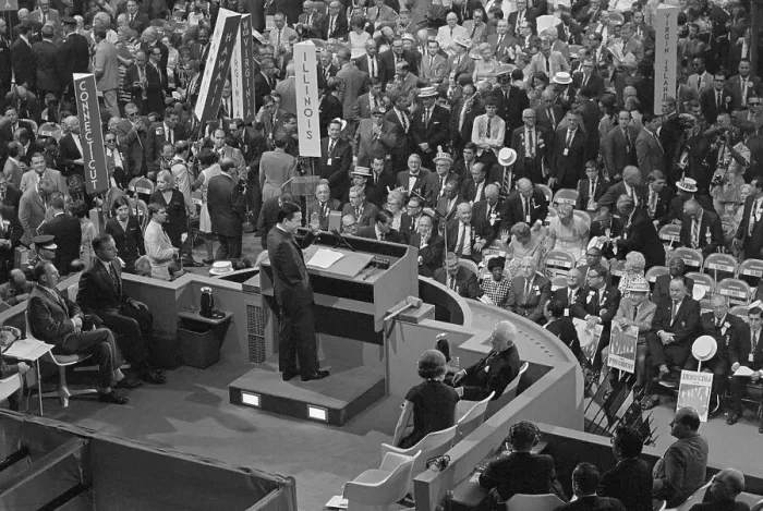 Framed Print : Senator Daniel Inouye at 1968 Democratic Convention Framed Print : Senator Daniel Inouye at 1968 Democratic Convention