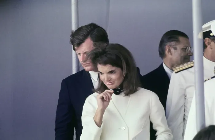 Framed Print : Senator Edward Kennedy And Jacqueline Kennedy Framed Print : Senator Edward Kennedy And Jacqueline Kennedy