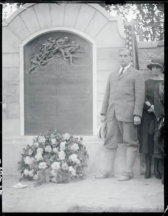 Framed Print : Senator George Wharton Pepper with Memorial Framed Print : Senator George Wharton Pepper with Memorial