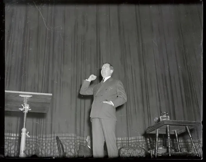 Framed Print : Senator Huey Long Gesturing During Debate Framed Print : Senator Huey Long Gesturing During Debate