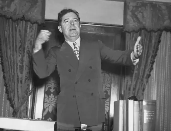 Framed Print : Senator Huey Long In Speaking Pose Framed Print : Senator Huey Long In Speaking Pose