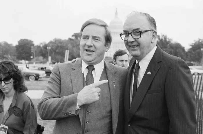 Framed Print : Senator Jesse Helms and Reverend Jerry Falwell Framed Print : Senator Jesse Helms and Reverend Jerry Falwell