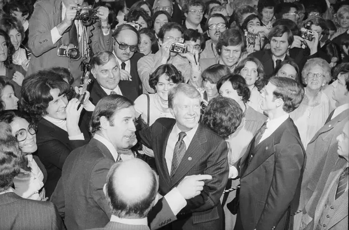 Framed Print : Senator Joe Biden and President Carter Campaigning in Delaware Framed Print : Senator Joe Biden and President Carter Campaigning in Delaware