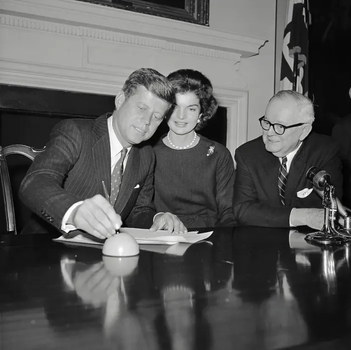 Framed Print : Senator John F. Kennedy Signing Documents Framed Print : Senator John F. Kennedy Signing Documents