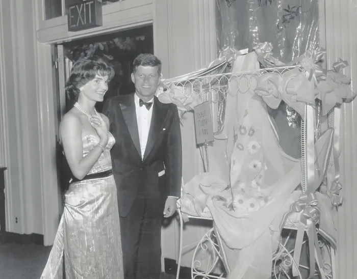 Framed Print : Senator John F. Kennedy and wife Jacqueline at Exhibit