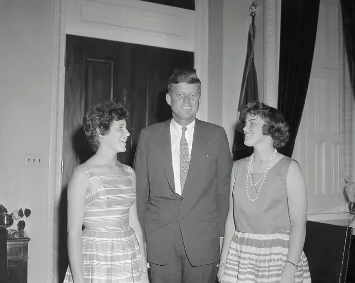 Framed Print : Senator John F. Kennedy with Young Admirers Framed Print : Senator John F. Kennedy with Young Admirers
