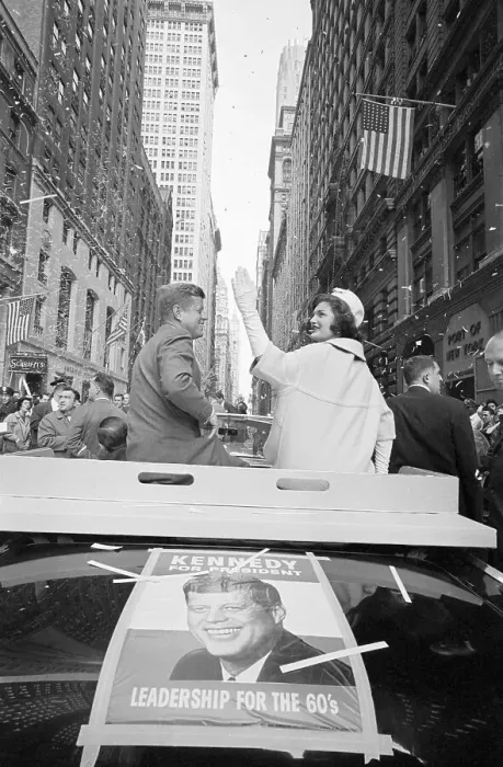 Framed Print : Senator John Kennedy and Jackie Kennedy in Ticker Tape Parade Framed Print : Senator John Kennedy and Jackie Kennedy in Ticker Tape Parade
