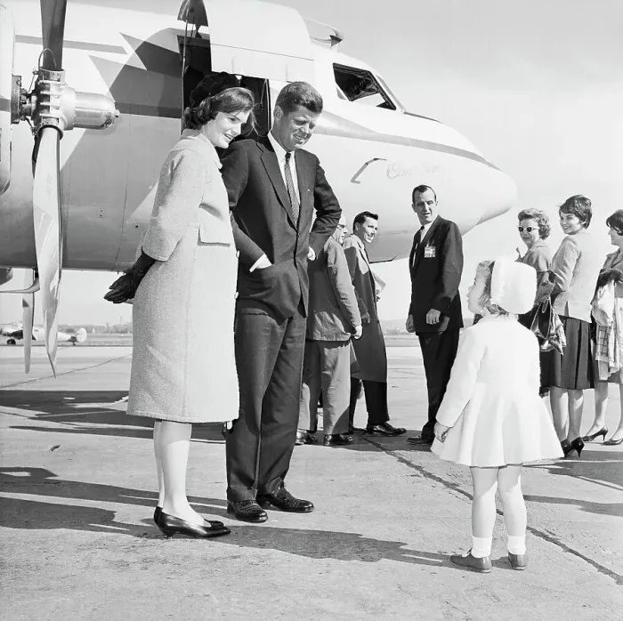 Framed Print : Senator John Kennedy Saying Goodbye to Family