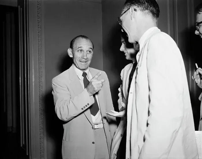 Framed Print : Senator John McClellan Talking to Reporters Framed Print : Senator John McClellan Talking to Reporters