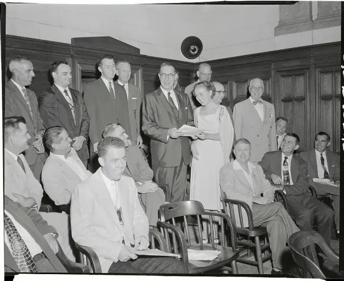 Framed Print : Senator Kefauver and Dorothea Lovejoy Framed Print : Senator Kefauver and Dorothea Lovejoy