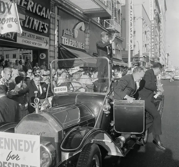 Framed Print : Senator Kennedy Campaigning for President Framed Print : Senator Kennedy Campaigning for President
