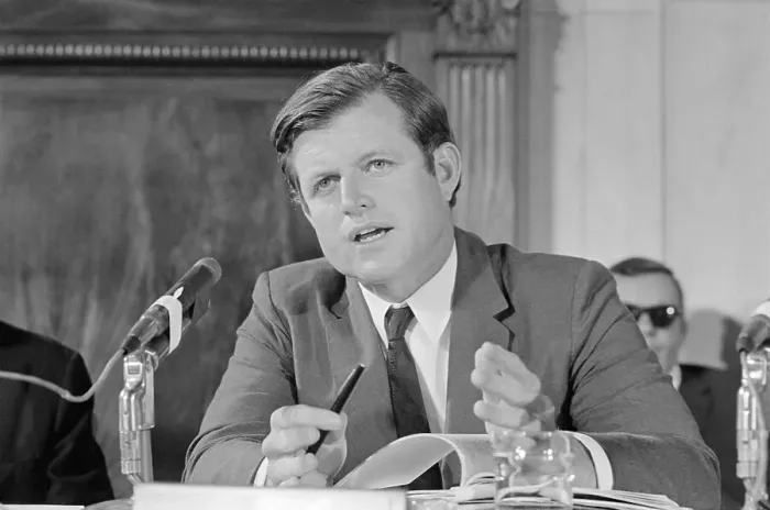 Framed Print : Senator Kennedy During Senate Hearing Framed Print : Senator Kennedy During Senate Hearing