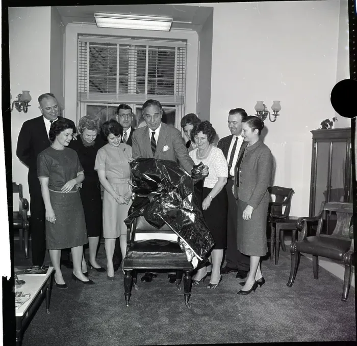 Framed Print : Senator Prescott Bush With His Staff Framed Print : Senator Prescott Bush With His Staff