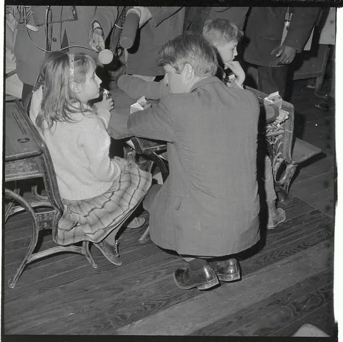 Framed Print : Senator Robert Kennedy Stooping to Talk with Young Girl Framed Print : Senator Robert Kennedy Stooping to Talk with Young Girl