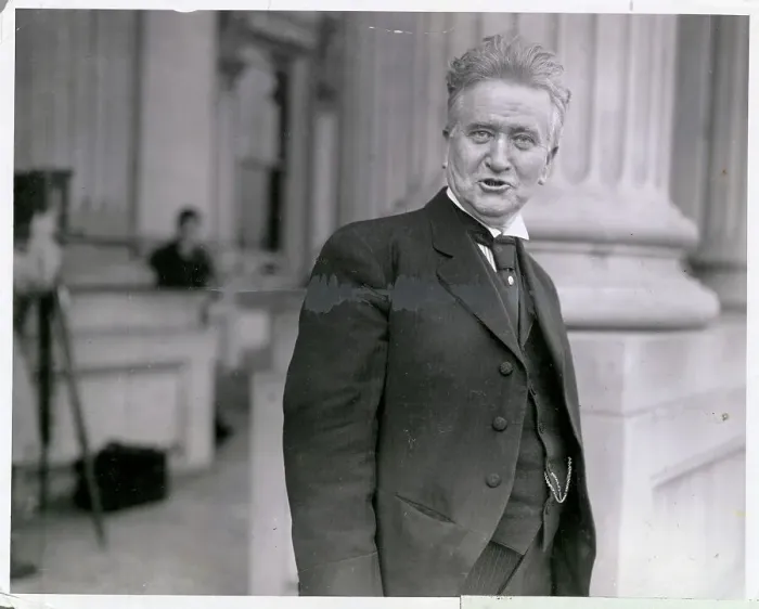 Framed Print : Senator Robert La Follette While Conversing at Capitol