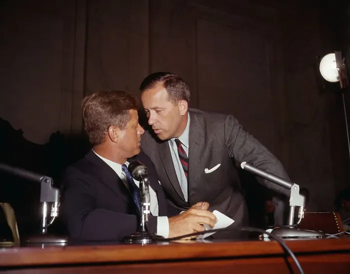 Framed Print : Senator Scoop Jackson Speaking with John F. Kennedy Framed Print : Senator Scoop Jackson Speaking with John F. Kennedy