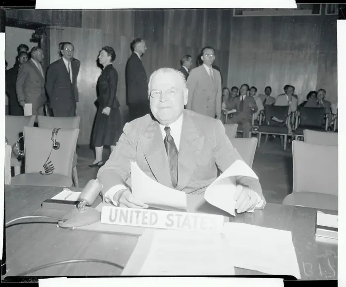 Framed Print : Senator Warren Austin
