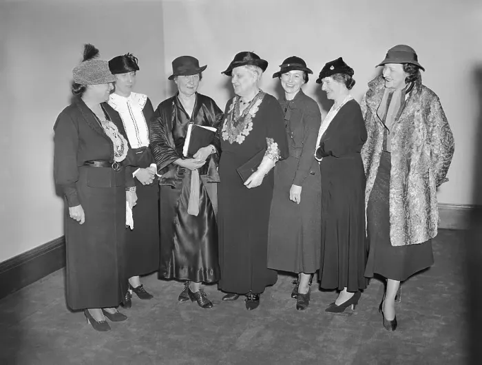 Framed Print : Senator Women Attending Luncheon Framed Print : Senator Women Attending Luncheon