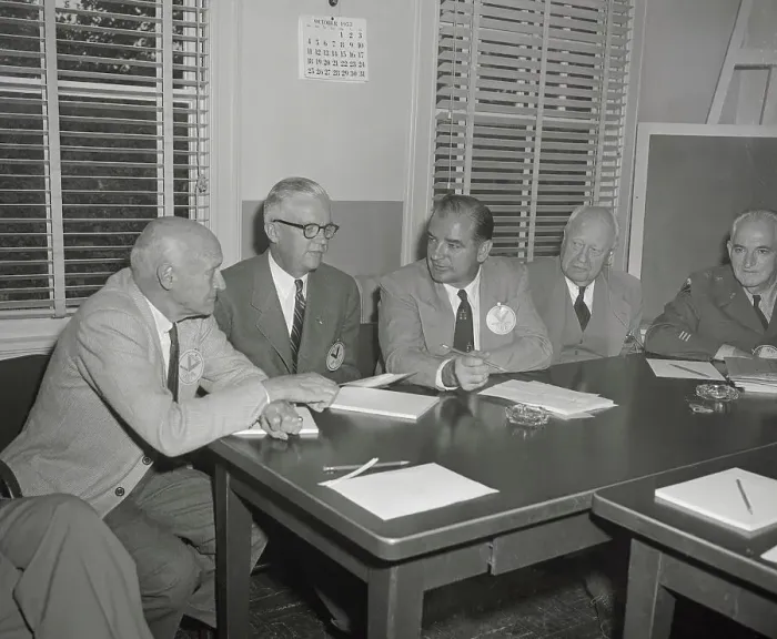 Framed Print : Senators and Congressmen Sitting at Table