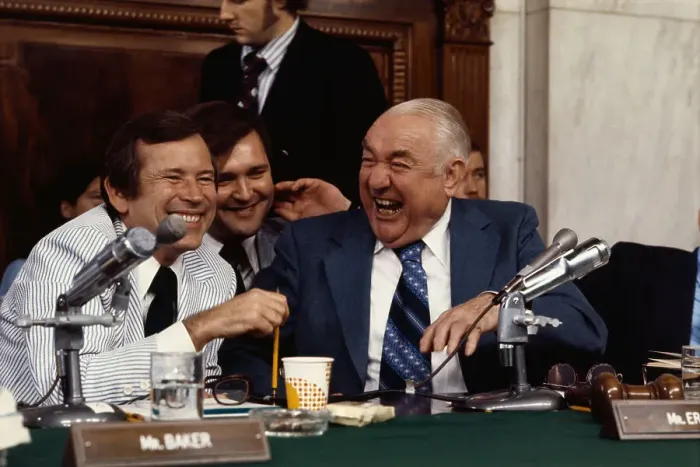 Framed Print : Senators Howard Baker and Sam Ervin