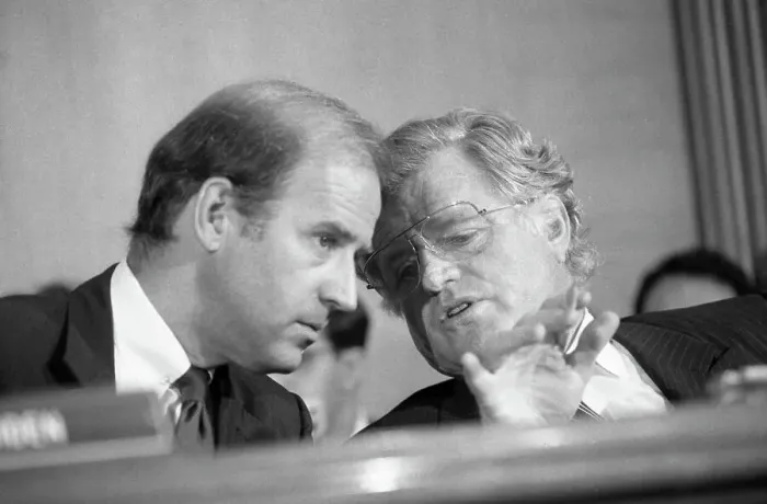 Framed Print : Senators Joseph Biden and Edward Kennedy Framed Print : Senators Joseph Biden and Edward Kennedy