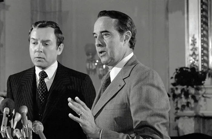 Framed Print : Senators Orrin Hatch and Bob Dole During Press Conference Framed Print : Senators Orrin Hatch and Bob Dole During Press Conference
