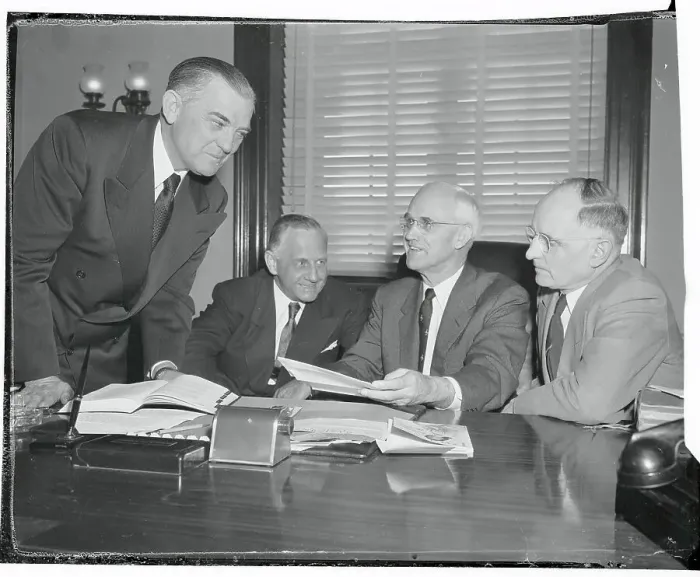 Framed Print : Senators Working on McCarthy Censure Resolution Framed Print : Senators Working on McCarthy Censure Resolution