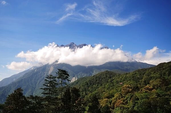 Senic view of Mount Kinabalu, Sabah Borneo, Malaysia