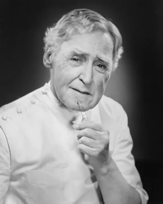 Framed Print : Senior male physician in uniform, portrait, (B&W) Framed Print : Senior male physician in uniform, portrait, (B&W)