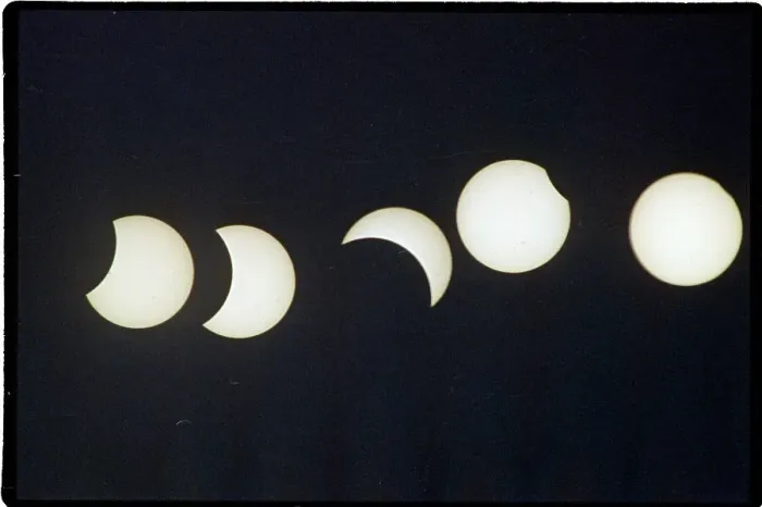 Framed Print : Sequence Of Solar Eclipse Up To 60% Framed Print : Sequence Of Solar Eclipse Up To 60%