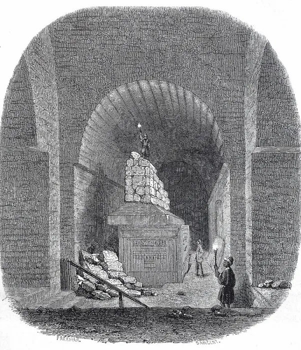 Framed Print : The Serapeum, Cult Site of the (Apis) Bulls, at the Temple of Memphis, Egypt, Historical, digital reproduction of an original 19th century artwork Framed Print : The Serapeum, Cult Site of the (Apis) Bulls, at the Temple of Memphis, Egypt, Historical, digital reproduction of an original 19th century artwork