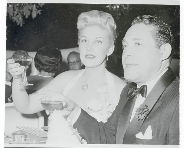 Framed Print : Serge Rubinstein and Betty Reed Making to a Toast Framed Print : Serge Rubinstein and Betty Reed Making to a Toast