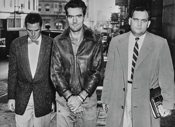 Framed Print : Serial Killer Stephen Nash In Handcuffs