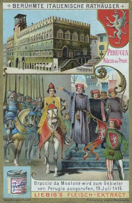 Framed Print : Series of famous Italian town halls, Italy, Perugia, Palazzo dei Priori, Braccio da Montone is proclaimed Lord of Perugia, 19 July 1416, Historic, digitally restored reproduction of a collector's picture from c. 1900, exact date unknown Framed Print : Series of famous Italian town halls, Italy, Perugia, Palazzo dei Priori, Braccio da Montone is proclaimed Lord of Perugia, 19 July 1416, Historic, digitally restored reproduction of a collector's picture from c. 1900, exact date unknown
