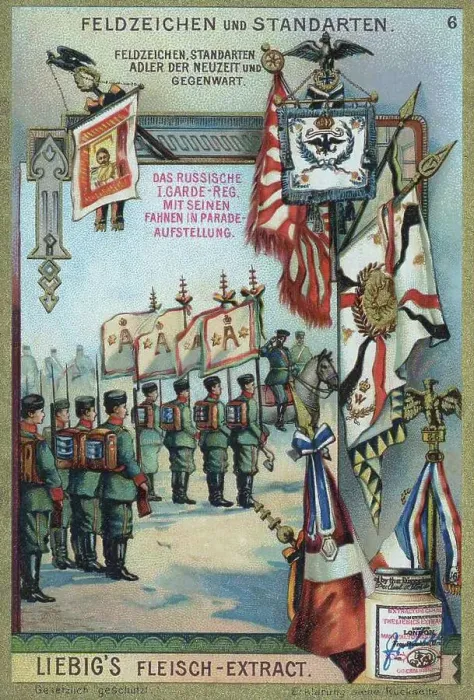 Framed Print : Series Field Signs and Standards, Eagle of the Modern Era c. 1910, the Russian Guard Regiment with its flags in parade position, Russia, digitally restored reproduction of a collector's picture from c. 1900 Framed Print : Series Field Signs and Standards, Eagle of the Modern Era c. 1910, the Russian Guard Regiment with its flags in parade position, Russia, digitally restored reproduction of a collector's picture from c. 1900