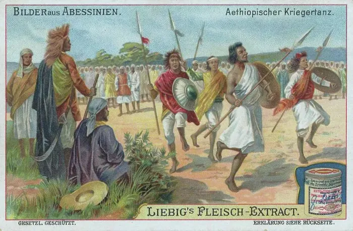 Framed Print : Series of pictures from Abyssinia, Ethiopia, war dance, digitally restored reproduction of a collector's picture from ca 1900 Framed Print : Series of pictures from Abyssinia, Ethiopia, war dance, digitally restored reproduction of a collector's picture from ca 1900