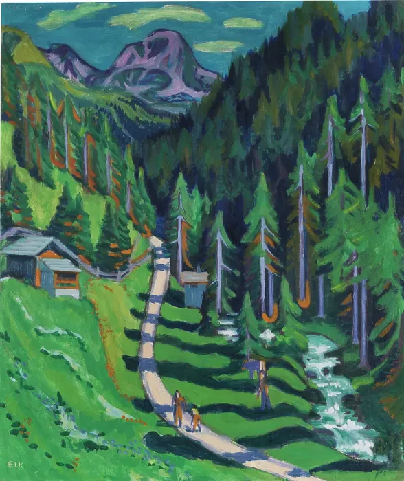 Framed Print : Sertigweg, 1937. Private Collection. Artist Kirchner, Ernst Ludwig (1880-1938) Framed Print : Sertigweg, 1937. Private Collection. Artist Kirchner, Ernst Ludwig (1880-1938)